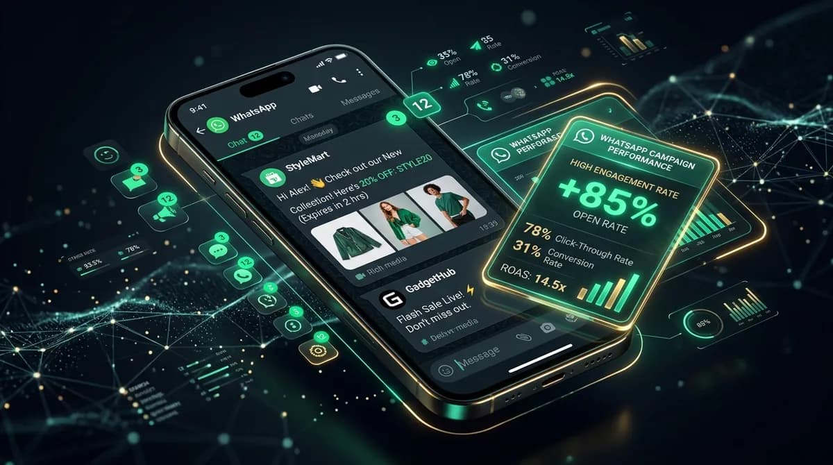 WhatsApp Marketing Campaigns Analytics and High ROAS